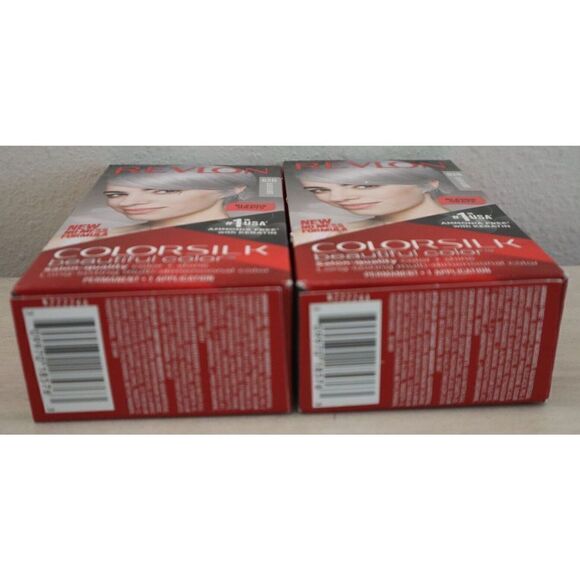 Revlon Colorsilk Beautiful Color 82B Silver Blonde, 100% Gray Coverage, Lot of 2 - Picture 4 of 5